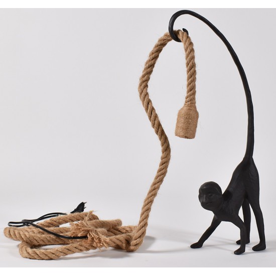 Hanglamp fitting aan touw naturel 300 cm lang