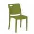 Stapelbare stoel zonder armleuningen kleur cactusgroen