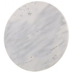 Marmeren tafel met gietijzeren onderstel Ø 60 x 72 cm