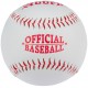 Honkbal Abbey wit/rood (diameter 7 cm)