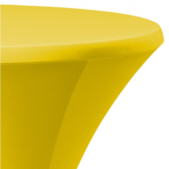 Tafelrok voor statafel 80-85 cm kleur geel