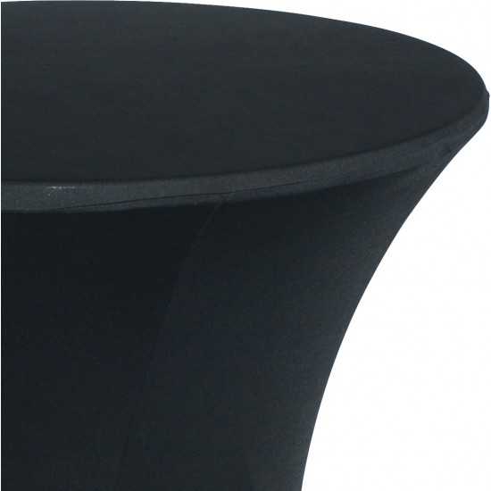 Tafelrok voor statafel 80-85 cm kleur zwart