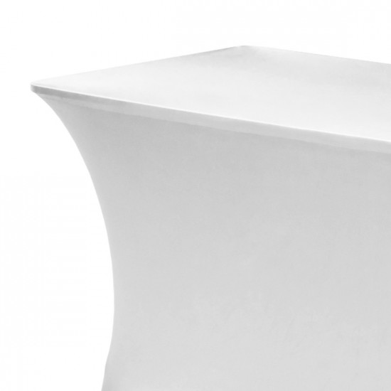 Buffettafel hoes kleur wit afmeting 180 x 76 x 74 cm