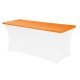 Topcover rechthoek voor buffettafel 183 x 76 cm oranje