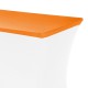 Topcover rechthoek voor buffettafel 183 x 76 cm oranje