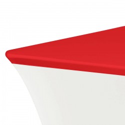 Topcover rechthoek voor buffettafel 183 x 76 cm rood
