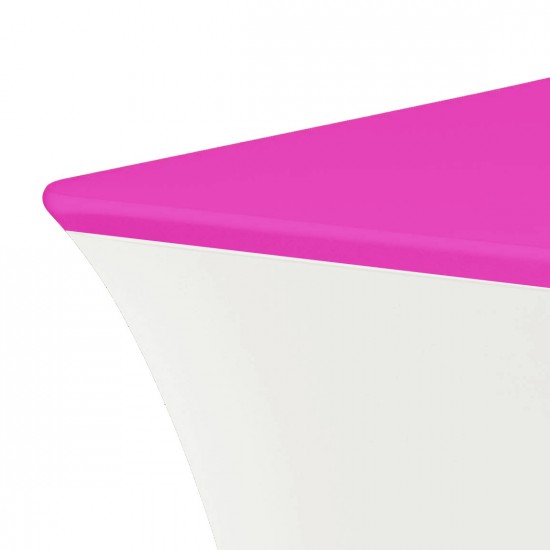 Topcover rechthoek voor buffettafel 183 x 76 cm roze