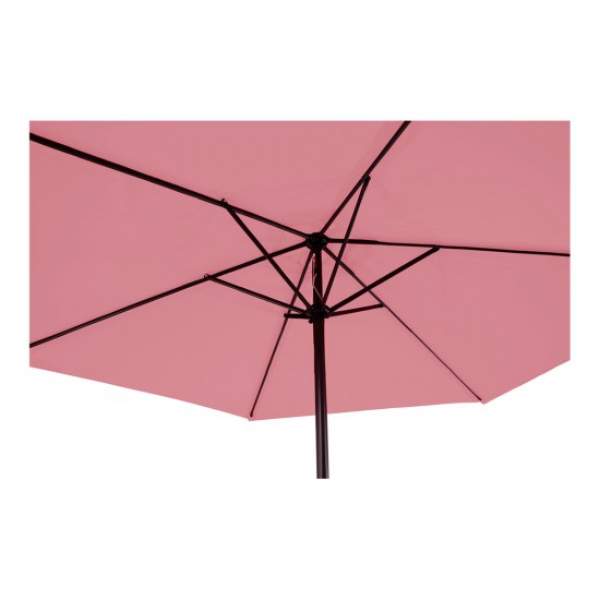 Parasol 3 meter met molen en 6 baleinen kleur roze