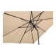 Vierkante parasol met molen 250 x 250 cm kleur ecru